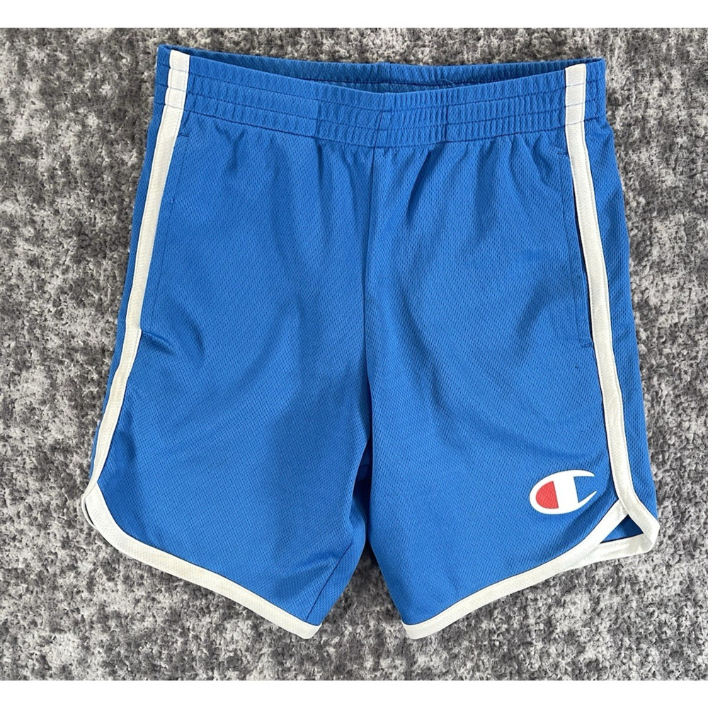 Champion Boys Youth Royal Blue Logo Shorts Size Medium Blue Shorts